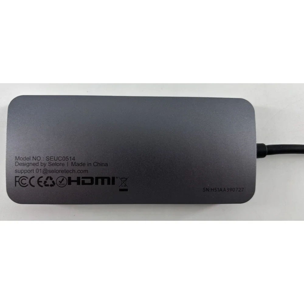 Selore USB C Docking Station VGA HDMI and DP Monitor Adapter USB C Hub